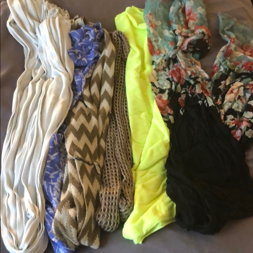 6 scarves